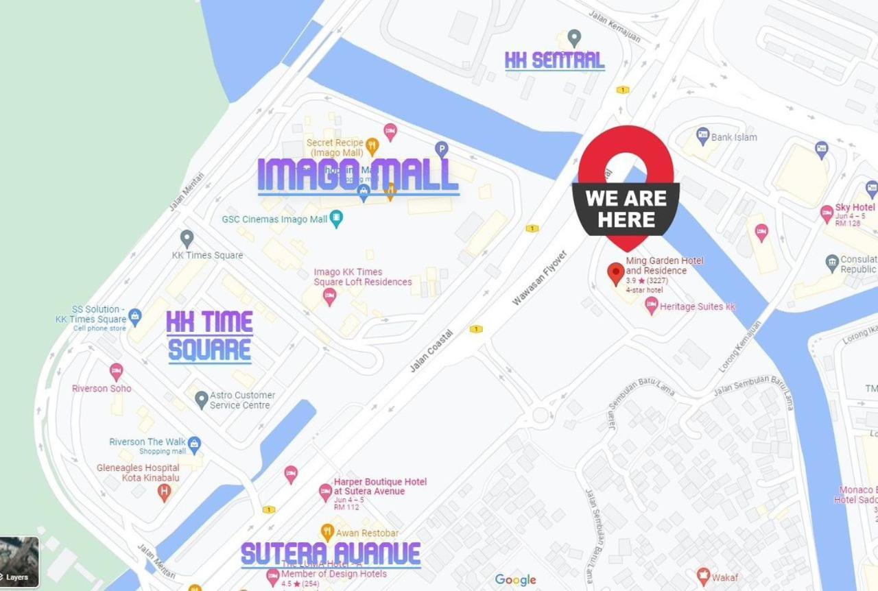New Homestay !! Heritage Suites Near Imago Mall City Central , Free Highspeed Wifi & Netflix , Kota Kinabalu Zewnętrze zdjęcie